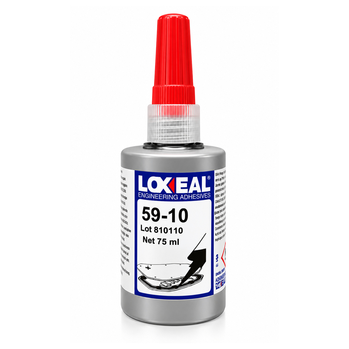 LOXEAL 59-10 75 ml, sigillante anaerobico per flange, carter e guarnizioni metalliche. Ideale per assemblaggi, riparazioni e manutenzione meccanica.